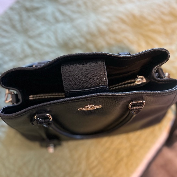 Coach Black Leather Shoulder Bag - Picture 9 of 13